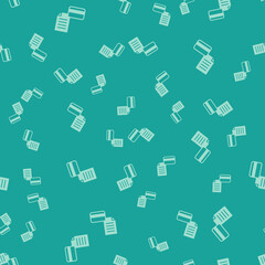 Green Credit card icon isolated seamless pattern on green background. Online payment. Cash withdrawal. Financial operations. Shopping sign. Vector