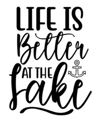 Lake SVG Bundle lake life svg quotes svg family svg Camping Svg fishing svg funny quotes svg lake house svg cut File Cricut Cameo