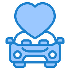 car blue style icon