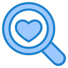 search blue style icon
