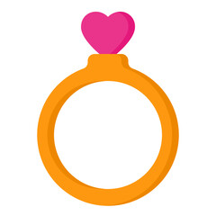 ring flat style icon