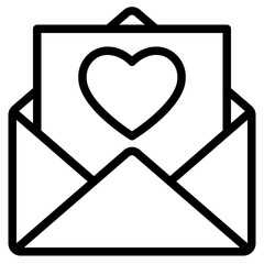 mail outline style icon