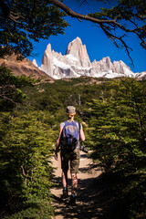 El Chalten, hiking to Laguna de los Tres in Los Glaciares National Park, Patagonia, Argentina, South America © Matthew