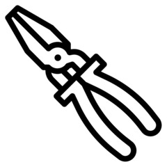 pliers line icon