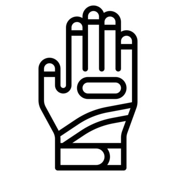 recommend clip art: glove line icon