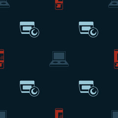 Set Shaving gel foam, Eye shadow palette with brush and Cream or lotion cosmetic tube on seamless pattern. Vector