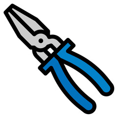 pliers line icon