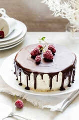 chocolate raspberry cake