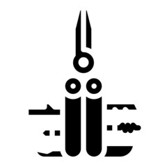 Fototapeta premium army glyph icon