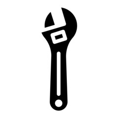spanner glyph icon