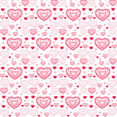 happy valentines day bokeh banner design,Seamless romantic pattern with hand drawing hearts. Vector cute holiday background. Gift wrap, print, cloth, cute background for a card.