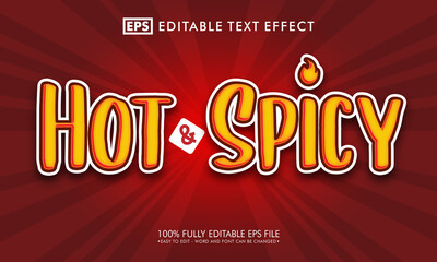Spicy editable text effect
