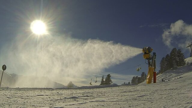 Snowboarding in mountains. Extreme carving.