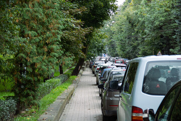 Obraz premium car on the road