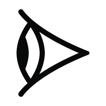 Eye icon, vector symbol isolated.