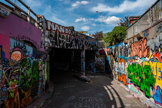 Leake Street Graffiti Tunnels, Waterloo, London, England