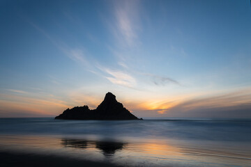 Karekare beach at sunset, Waitakere, Auckland.