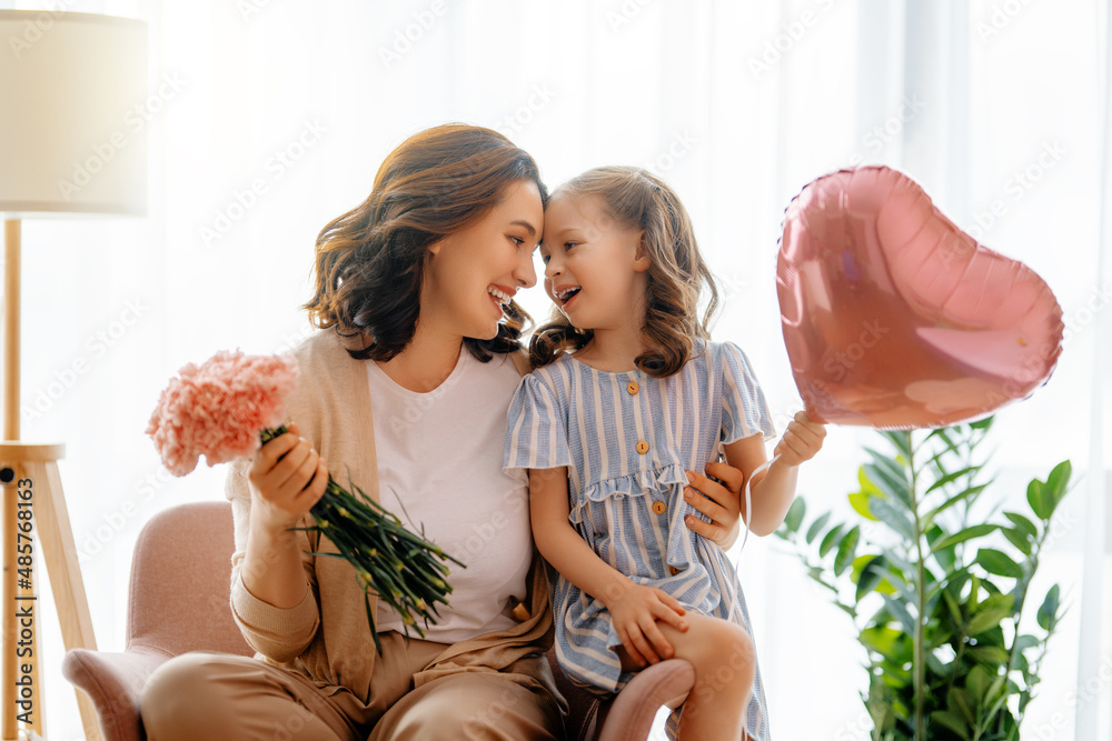 Poster daughter congratulating mother