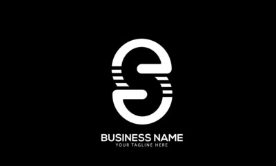 Alphabet DS or SD minimal infinity design monogram vector logo template