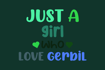 Gerbil Vector t shirt design