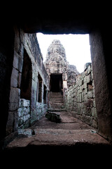 Ruins at Bayon Temple, Angkor, Cambodia, Southeast Asia