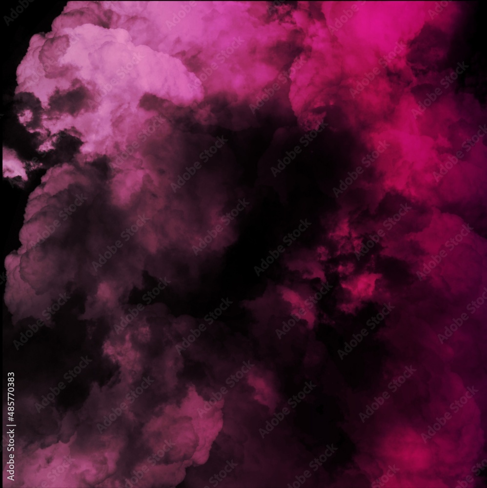 Wall mural fog or mist transparent effect isolated on dark background