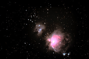 Orion Nebula, also known as Messier 42, M42, or NGC 1976, is a diffuse nebula located south of...