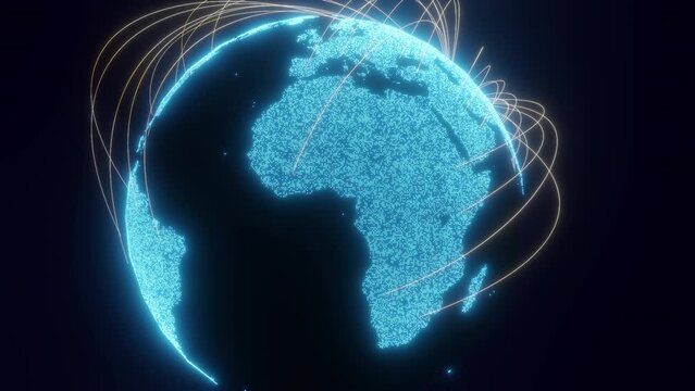 Business network connection and transportations from south Korea to Global, 3D rendering