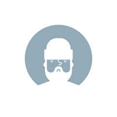 Homeless User profile icon. Avatar forum symbol. Placeholder for social networks, forums. Face sign internet online