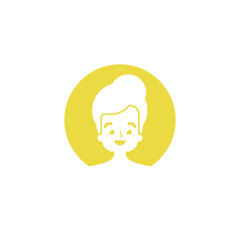 Boy User profile icon. Avatar forum symbol. Placeholder for social networks, forums.
