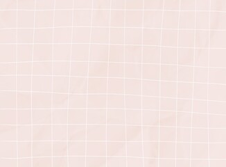 White grid on beige or pastel pink, powdery color background. Hand drawn texture, backdrop, cover, banner.	