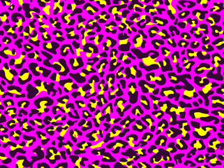 Fototapeta na wymiar Leopard skin seamless pattern. Endless texture from spots on a light background. Print on fabric and textiles. Vector background