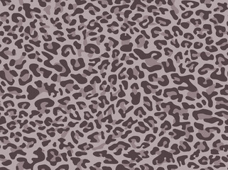 Leopard skin seamless pattern. Endless texture from spots on a light background. Print on fabric and textiles. Vector background