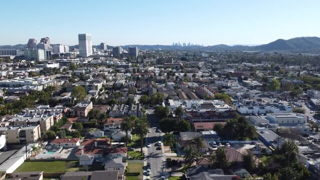 Bird&rsquo;s eye view of Los Angeles 