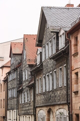 Fototapeta na wymiar Alt-Fürth; Häuserzeile in der Gartenstraße