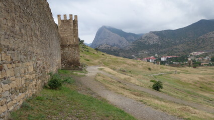 Genoese fortress and surroundings in the Crimea