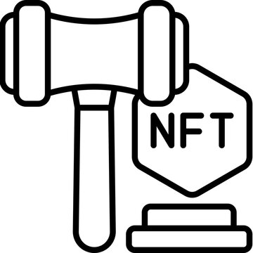 recommend clip art: auction outline icon