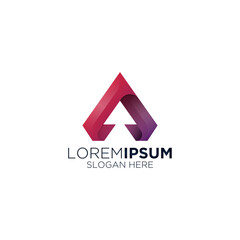 modern fir arrow direction logo