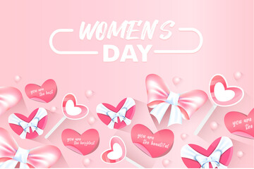 International Women's Day template for advertising, banners, leaflets and flyers