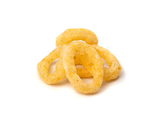 Corn Rings Isolated, Puffs with Spices