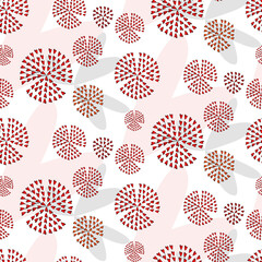 Vector seamless love symbol pattern, with stylish hearts