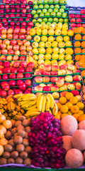 Fruit stall at San Camilo Market (Mercado San Camilo), Arequipa, Peru, South America