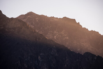 Colca Canyon at sunset, Peru, South America