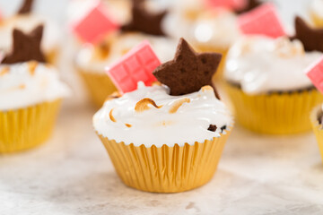 S'mores cupcakes
