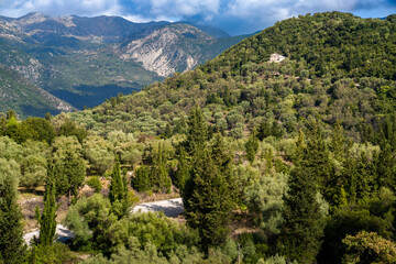 Berge auf Lefkada, Griechenland