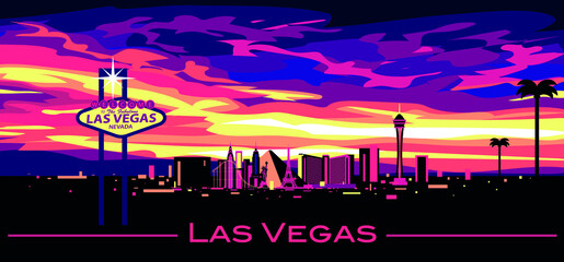 Las Vegas skyline - 485787924