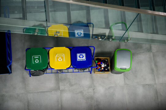 kosze na śmieci, segregacja śmieci, ekologia