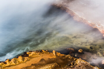 El Tatio Geysers (Geysers del Tatio), the largest geyser field in the Southern Hemisphere, Atacama Desert, North Chile, South America
