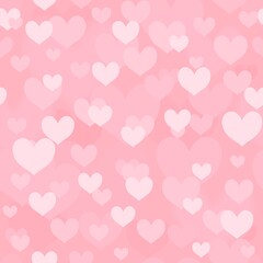 Fototapeta na wymiar Vector hearts pink background