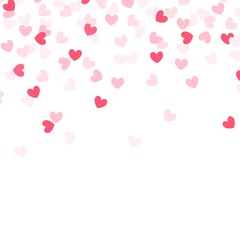 Heart confetti shower design